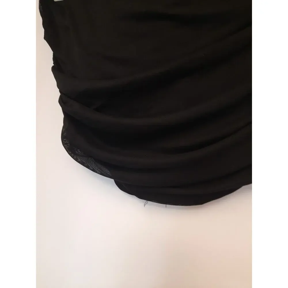 Marthea Black Zipper Halter Nwt Size XXL Girls top